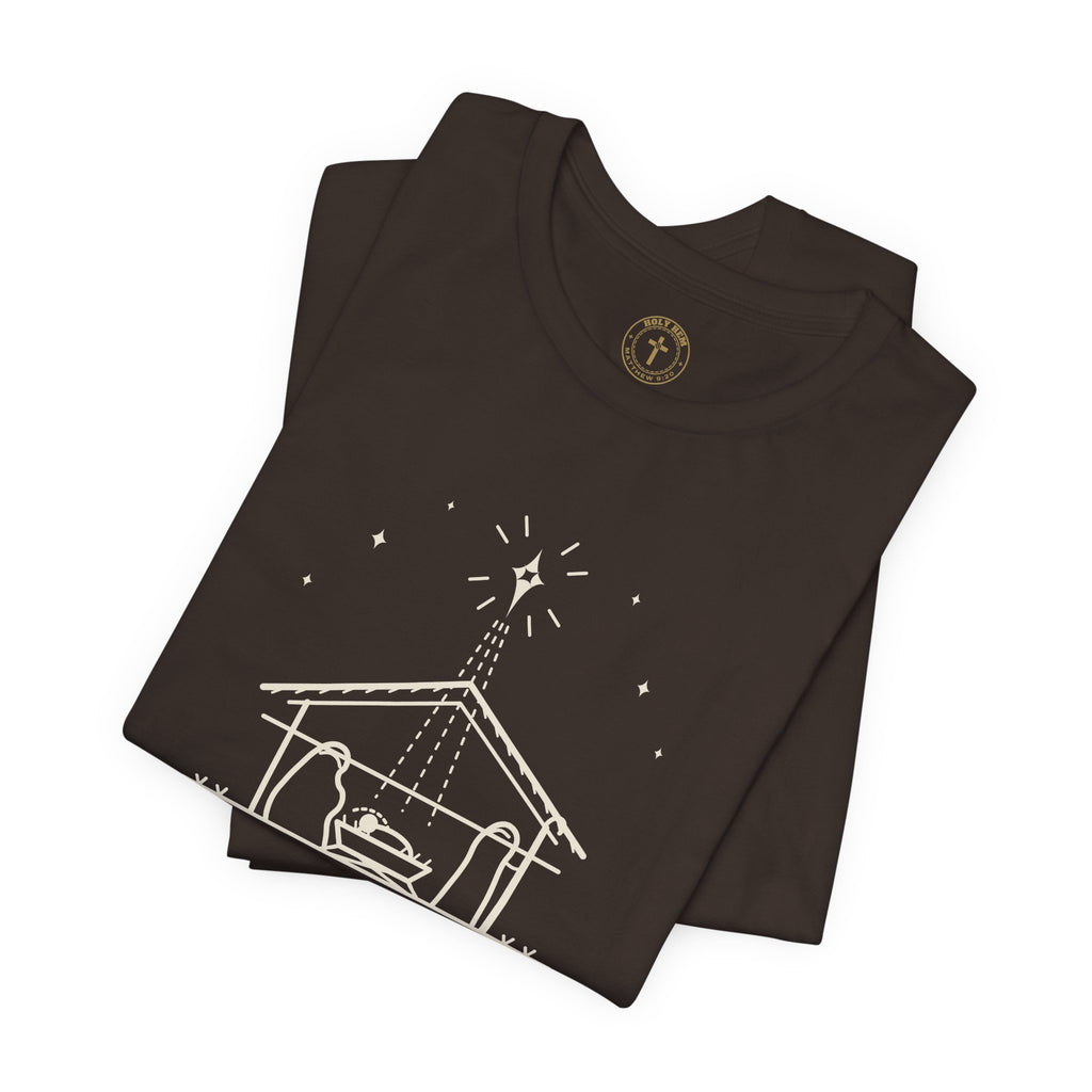 A Thrill of Hope T-Shirt – Line Art Nativity Christmas Tee