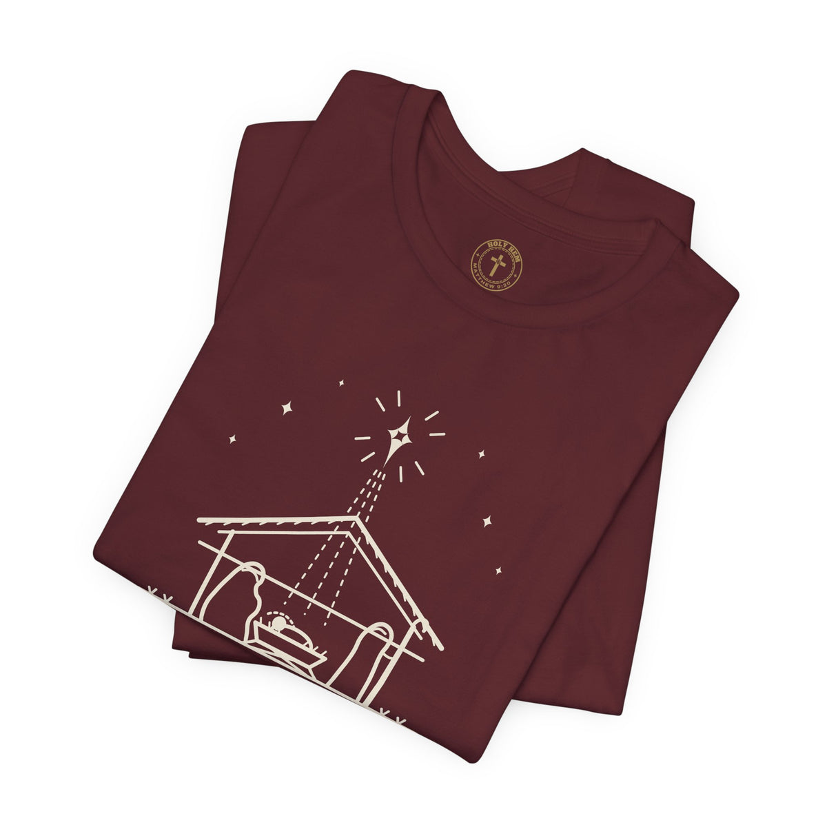 A Thrill of Hope T-Shirt – Line Art Nativity Christmas Tee