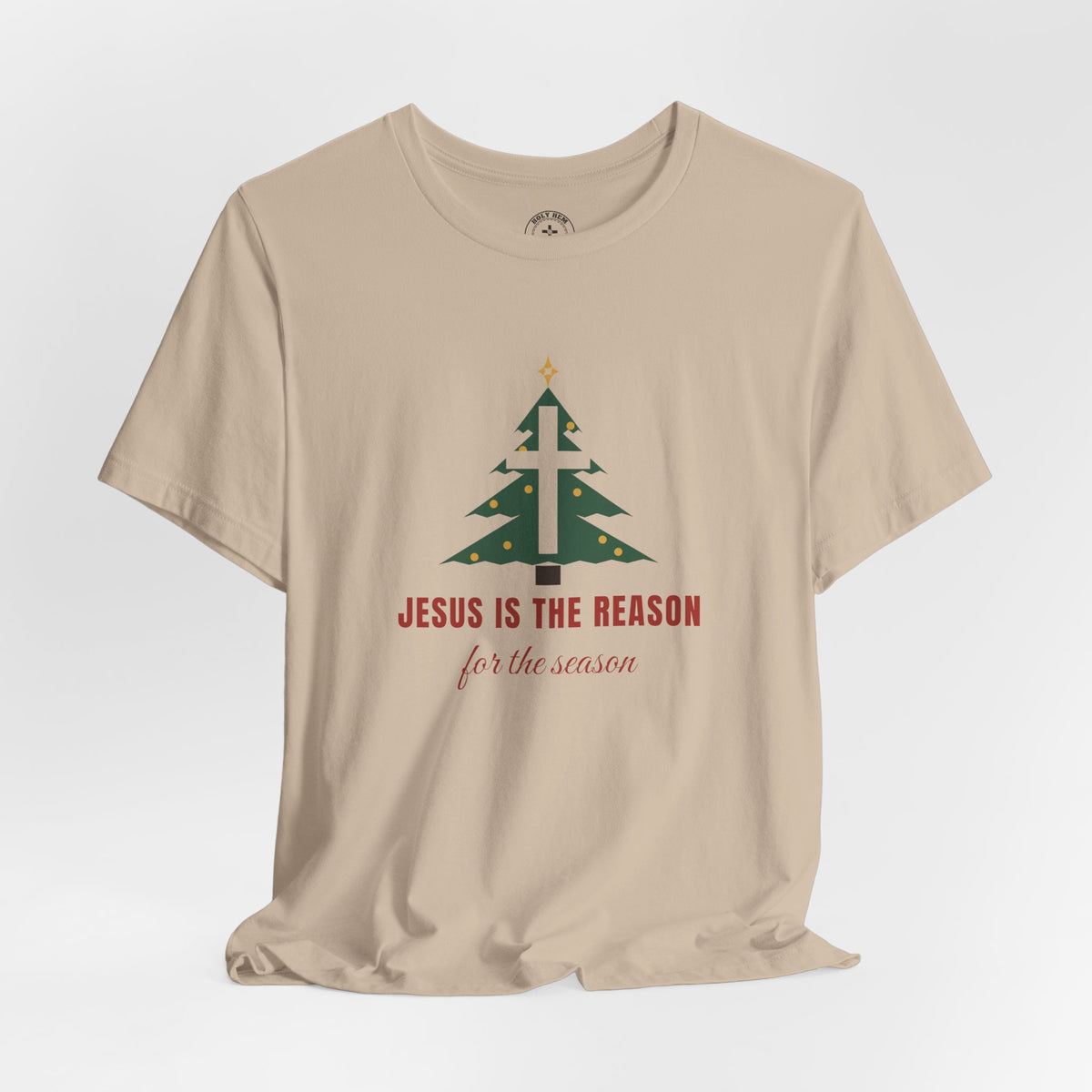 Jesus Is the Reason T-Shirt – Christmas Tree Cross Christian Tee