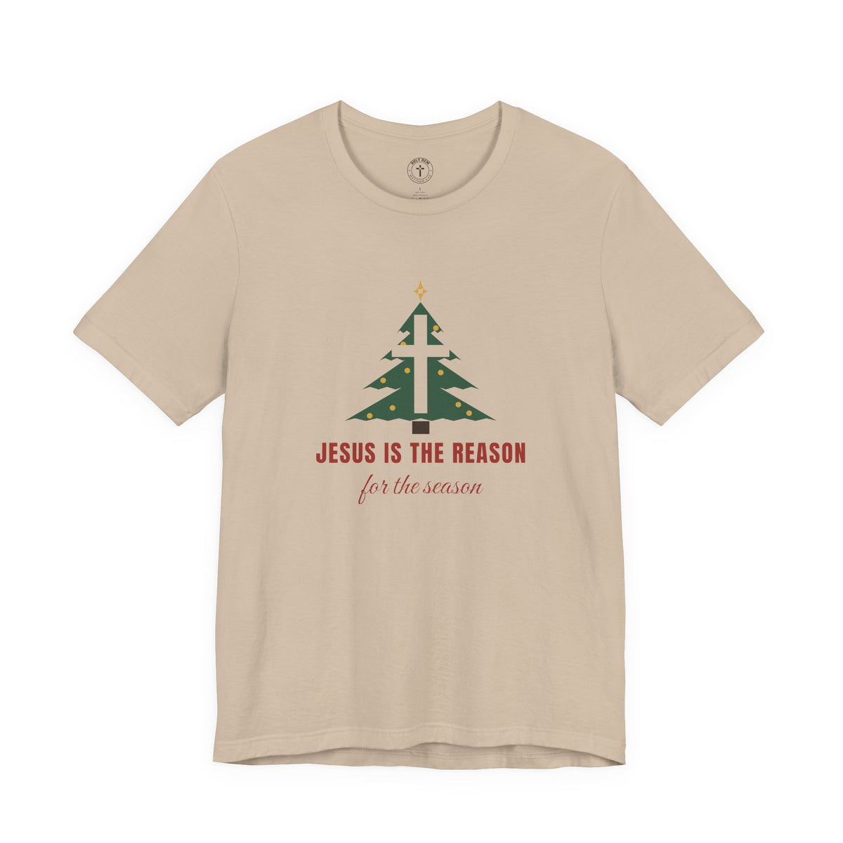 Jesus Is the Reason T-Shirt – Christmas Tree Cross Christian Tee