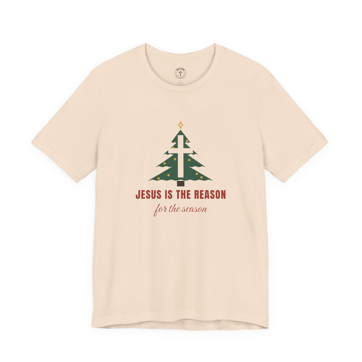 Jesus Is the Reason T-Shirt – Christmas Tree Cross Christian Tee