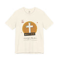Holy Hem Scrapbook T-Shirt – Paper Cross Collage Matthew 9:20 Tee