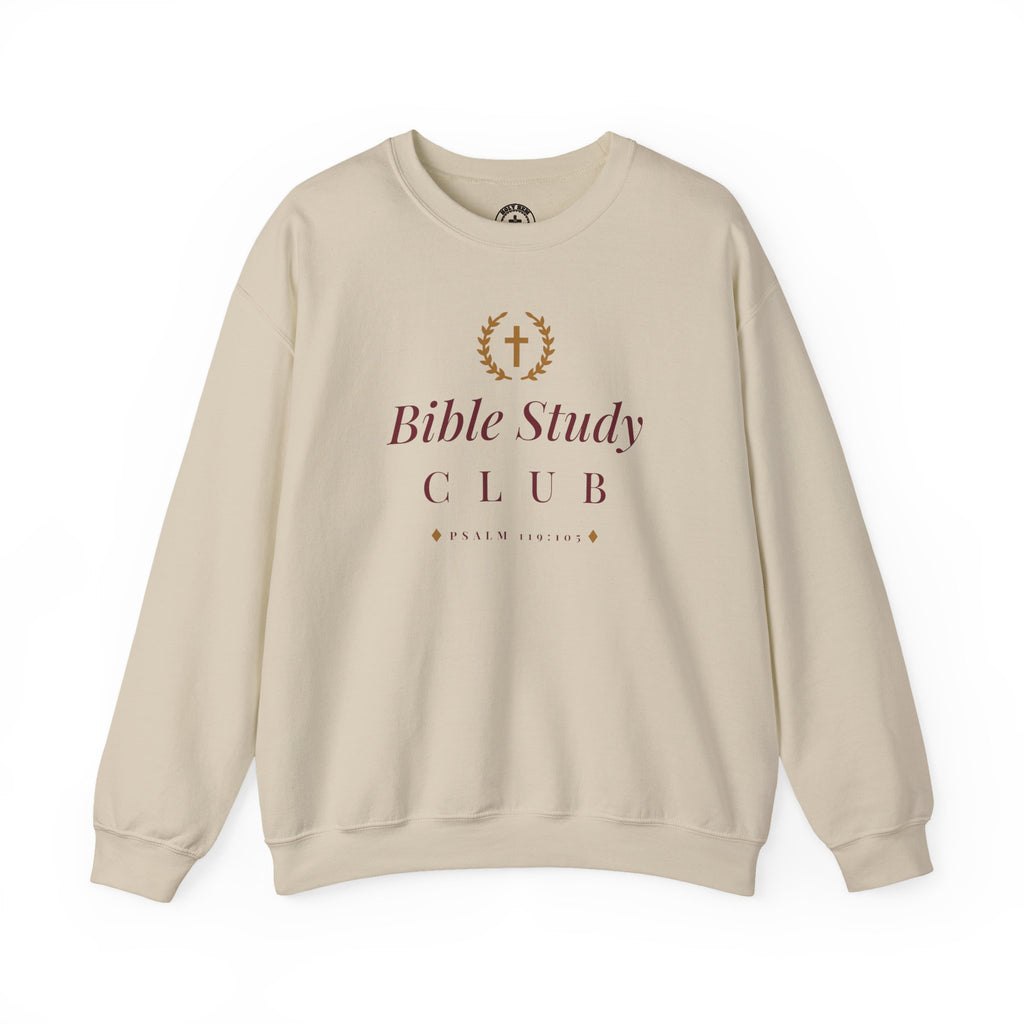 Bible Study Club Sweatshirt – Laurel Crest Psalm 119:105 Christian Crewneck