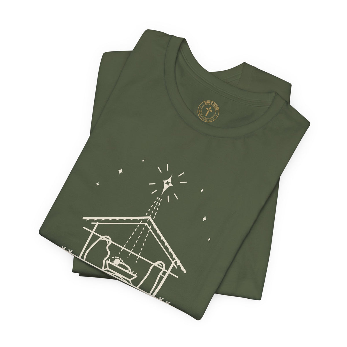 A Thrill of Hope T-Shirt – Line Art Nativity Christmas Tee