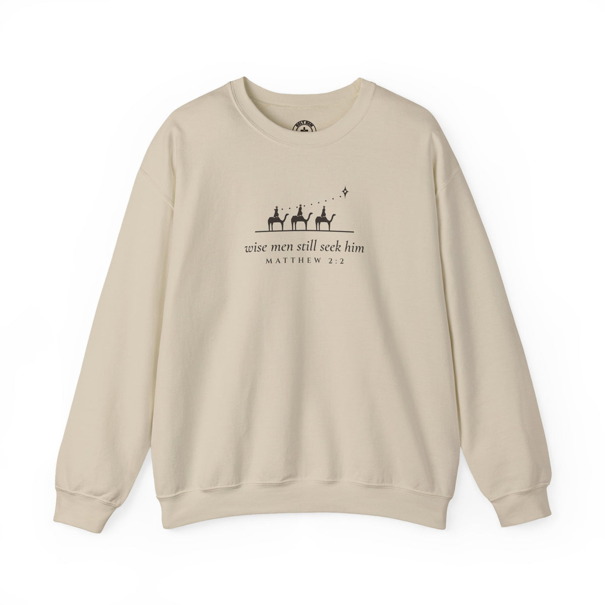 Wise Men Still Seek Him Sweatshirt – Minimal Three Wise Men Christmas Crewneck