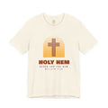 Holy Hem Risograph T-Shirt – Woven Cross Matthew 9:20 Christian Tee
